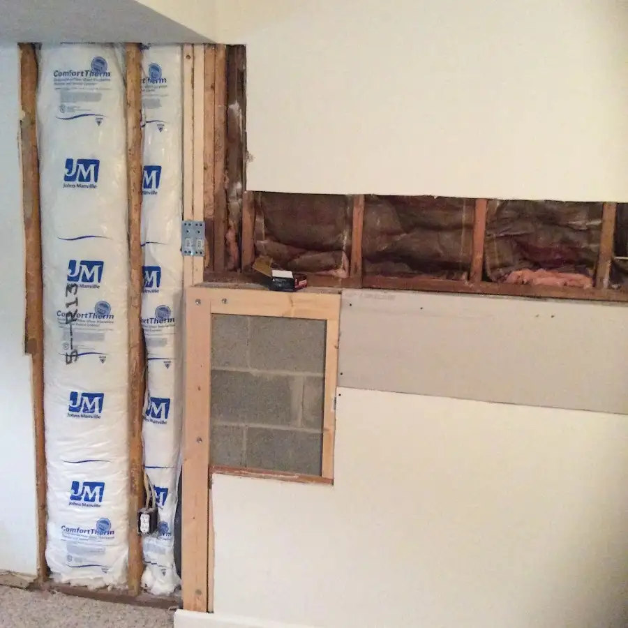 Wall insulation replacement during Structural Drying in Williamsville